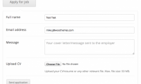 WP Job Manager - Applications