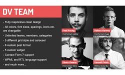 DV Team Responsive Team Showcase Wordpress Plugin