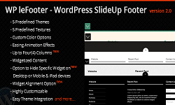 WP leFooter - WordPress SlideUp Footer Plugin