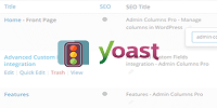 Admin Columns Pro - Yoast SEO