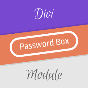 Divi Password Box Module