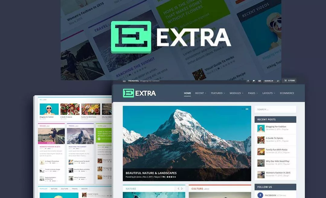 Elegant Themes Extra Wordpress Theme