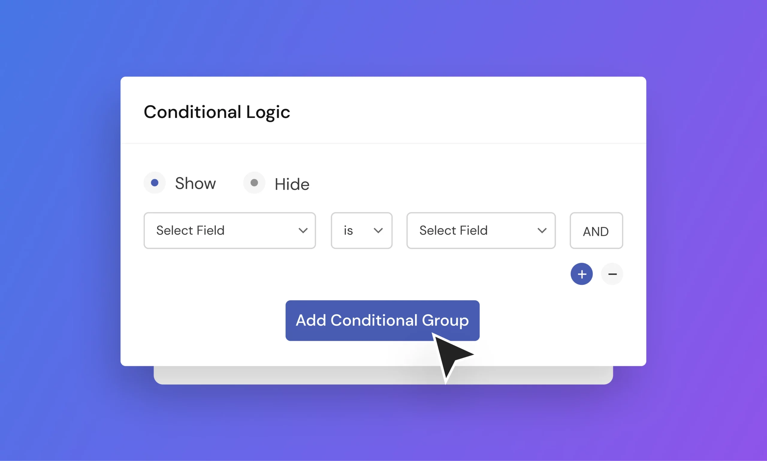 User Registration Conditional Logic