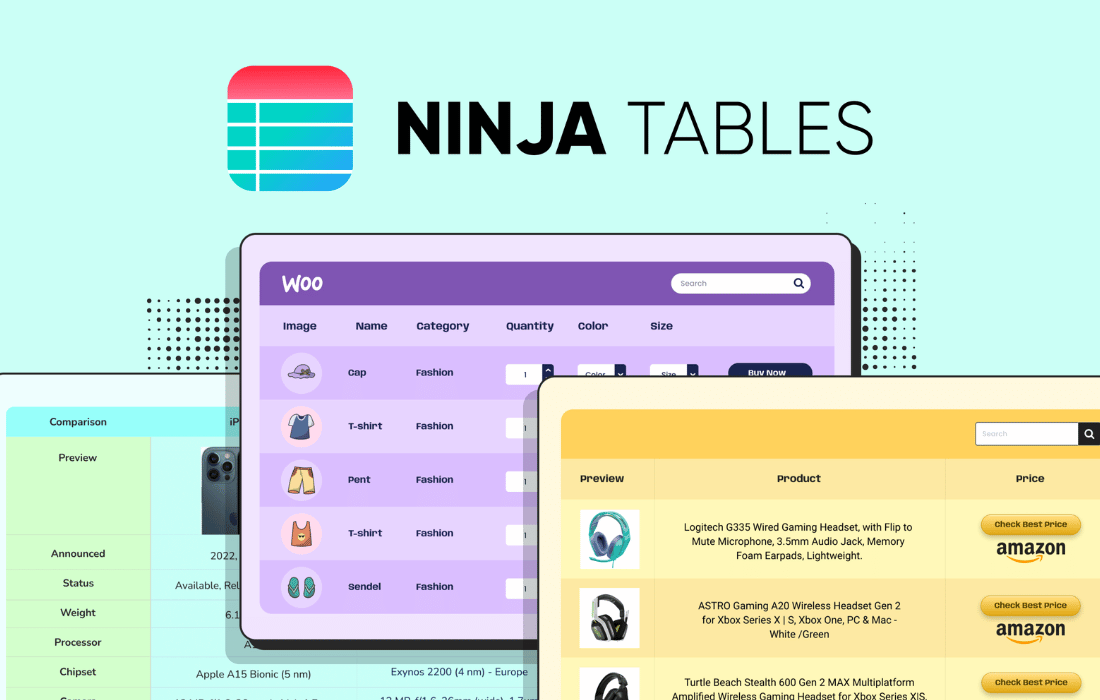 Ninja Tables Pro